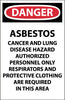 NMC D295-ASBESTOS DUST HAZARD. . ., 20X14, PAPER (PAK OF 100)