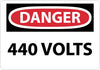 NMC D325P-DANGER, 440 VOLTS, 7X10, PS VINYL (1 EACH)