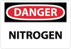 NMC D342RB-DANGER, NITROGEN, 10X14, RIGID PLASTIC (1 EACH)