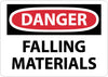 NMC D37AC-DANGER, FALLING MATERIALS, 14X20, .040 ALUM (1 EACH)