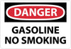 NMC D388P-DANGER, GASOLINE NO SMOKING, 7X10, PS VINYL (1 EACH)
