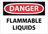 NMC D38RB-DANGER, FLAMMABLE LIQUIDS, 10X14, RIGID PLASTIC (1 EACH)