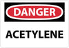 NMC D3P-DANGER, ACETYLENE, 7X10, PS VINYL (1 EACH)