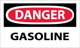 NMC D40AP-DANGER, GASOLINE, 3X5, PS VINYL (PAK OF 5)