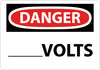 NMC D421PB-DANGER, ____ VOLTS, 10X14, PS VINYL (1 EACH)