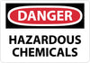 NMC D441RB-DANGER, HAZARDOUS CHEMICALS, 10X14, RIGID PLASTIC (1 EACH)