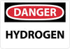 NMC D447AB-DANGER, HYDROGEN, 10X14, .040 ALUM (1 EACH)