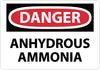 NMC D475AB-DANGER, ANHYDROUS AMMONIA, 10X14, .040 ALUM (1 EACH)