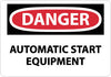 NMC D477RB-DANGER, AUTOMATIC START EQUIPMENT, 10X14, RIGID PLASTIC (1 EACH)