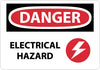 NMC D515RB-DANGER, ELECTRICAL HAZARD, GRAPHIC, 10X14, RIGID PLASTIC (1 EACH)