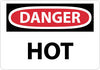 NMC D51R-DANGER, HOT, 7X10, RIGID PLASTIC (1 EACH)