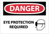 NMC D524PB-DANGER, EYE PROTECTION REQUIRED, GRAPHIC, 10X14, PS VINYL (1 EACH)