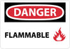 NMC D531PB-DANGER, FLAMMABLE, GRAPHIC, 10X14, PS VINYL (1 EACH)