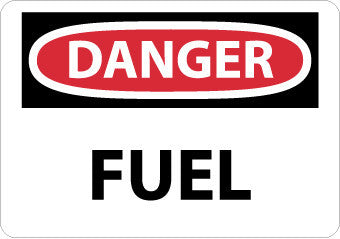 NMC D538PB-DANGER, FUEL, 10X14, PS VINYL (1 EACH)