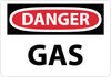 NMC D540RB-DANGER, GAS, 10X14, RIGID PLASTIC (1 EACH)