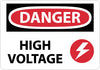 NMC D549EB-DANGER, HIGH VOLTAGE, GRAPHIC, 10X14, FIBERGLASS (1 EACH)