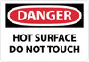 NMC D559RB-DANGER, HOT SURFACE DO NOT TOUCH, 10X14, RIGID PLASTIC (1 EACH)