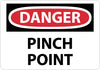 NMC D599AB-DANGER, PINCH POINT, 10X14, .040 ALUM (1 EACH)