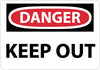 NMC D59EB-DANGER, KEEP OUT, 10X14, FIBERGLASS (1 EACH)