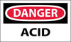NMC D5AP-DANGER, ACID, 3X5, PS VINYL (PAK OF 5)