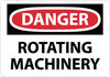 NMC D608RB-DANGER, ROTATING MACHINERY, 10X14, RIGID PLASTIC (1 EACH)