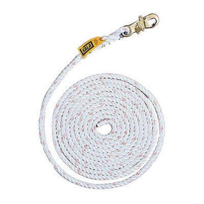 DBI/SALA 1202844 100' Vertical 5/8" Polyester And Poypropylene Blend Rope Lifeline Assembly With Self-Locking Snap Hook At One End And Taped At Other End  (1/EA)