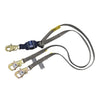 DBI/SALA 1246229 6' WrapBax2 Polyester Web Single Leg Tie-Back Shock-Absorbing Lanyard With Locking Snap Hook And Tie Back Hooks On Other End  (1/EA)
