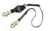 DBI/SALA 1246317 6' Force2 EZ-Stop 1" Nomex/Kevlar Fiber Web Single-Leg Adjustable Shock-Absorbing Lanyard With Snap Hooks At Each End  (1/EA)