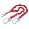 DBI/SALA 1340161 6' PROTECTA PRO Stretch 1 15/16" Polyester Tubular Web Twin-Leg 100% Tie-Off Shock-Absorbing Lanyard With Self-Locking Snap Hook At Center And Self-Locking Steel Rebar Hook At Leg Ends  (1/EA)