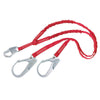 DBI/SALA 1340250 6' PROTECTA PRO-Stop 1 3/8" Polyester Tubular Web Twin-Leg 100% Tie-Off Shock-Absorbing Lanyard With Self-Locking Snap Hook At Center And Self-Locking Steel Rebar Hook At Leg Ends  (1/EA)