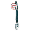 DBI/SALA 3101116 6' Rebel Self-Retracting 1" Nylon Web Lifeline With Steel Snap Hook And Housing Carabiner  (1/EA)
