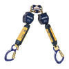 DBI/SALA 3101276 6' Nano-Lok Twin Leg Self-Retracting Dyneema Polyester Web Lifeline With Quick Connector Anchorage Connection And (2) Aluminum Snap Hooks  (1/EA)