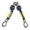 DBI/SALA 3101275 6' Nano-Lok Twin Leg Self-Retracting Dyneema Polyester Web Lifeline With Quick Connector Anchorage Connection And (2) Aluminum Captive Eye Carabiner  (1/EA)