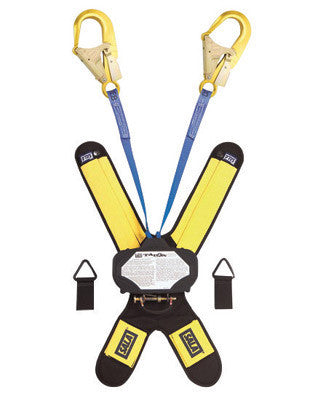 DBI/SALA 3102002 6' Talon 100% Tie-Off Twin-Leg Self Retracting 1" Nylon Web Lifeline With Delta Comfort Pad, (2) Lanyard Keepers, 1/4" Gate Opening, 3/4" Snap Hooks And Quick Connector  (1/EA)