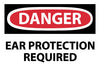NMC D638AP-DANGER, EAR PROTECTION REQUIRED, 3X5, PS VINYL (PAK OF 5)