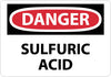 NMC D85RB-DANGER, SULFURIC ACID, 10X14, RIGID PLASTIC (1 EACH)