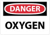 NMC D98RB-DANGER, OXYGEN, 10X14, RIGID PLASTIC (1 EACH)