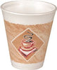 Dart Container 8X8G THERMO-GLAZE CAFE G STYROFOAM COFFEE CUPS, BROWN AND GREEN, 8 OZ., 1,000 PER CASE (1 CASE)