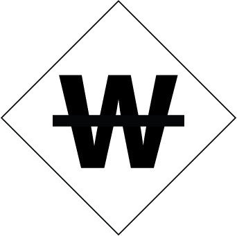 NMC DCL101-NFPA  LABEL SYMBOL, USE NO WATER, 1'' (5/PK), PS VINYL (PAK OF 5)