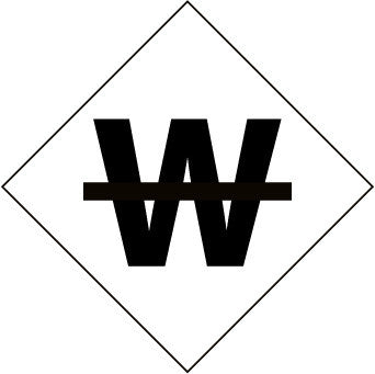 NMC DCL103-NFPA  LABEL SYMBOL, USE NO WATER, 3'' (5/PK), PS VINYL (PAK OF 5)