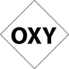 NMC DCL112-NFPA  LABEL SYMBOL, OX, 2'' (5/PK), PS VINYL (PAK OF 5)