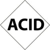 NMC DCL121-NFPA  LABEL SYMBOL, ACID, 1'' (5/PK), PS VINYL (PAK OF 5)