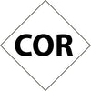 NMC DCL141-NFPA  LABEL SYMBOL, COR, 1'' (5/PK), PS VINYL (PAK OF 5)