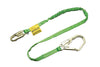 Miller 219TWRS/6FTGN by Honeywell 219TWRS/6FTGN 6' Manyard HP Polyester Web Single-Leg Shock-Absorbing Green Lanyard With 3/4" Locking Snap Hook And 2 1/2" Locking Rebar Hook  (1/EA)