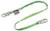 Miller 231TWRS-Z7/6FTGN by Honeywell 231TWRS-Z7/6FTGN 6' Manyard HP Polyester Web Twin-Leg Shock-Absorbing Lanyard With (1) Locking Snap Hook And (2) 2 1/2" Locking Rebar Hooks  (1/EA)