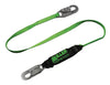 Miller 913TWLS-Z7/6FG by Honeywell 6' HP Nylon Web Single-Leg Lanyard With (2) Locking Snap Hooks And SofStop Shock Absorber  (1/EA)