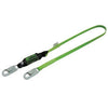 Miller 922PCR/6FTGN by Honeywell 6' Vinyl Coated Web Single-Leg Shock-Absorbing Lanyard With Locking Snap Hook Harness And 2 1/2" Locking Rebar Hook Anchorage  (1/EA)