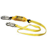 Miller 940WLS-Z7/6FTGN by Honeywell 6' 1" Polyester Web Single-Leg Shock-Absorbing Lanyard With (2) 3/4" Locking Snap Hooks And SofStop Shock Absorber Double Pack  (1/EA)