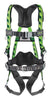 Miller ACA-QC/UGN by Honeywell Universal DuraFlex AirCore Full Body Style Green Harness With Aluminum Back D-Ring, Quick Connect Chest And Leg Strap  (1/EA)