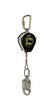 Miller CFL29FT by Honeywell 9' Black Rhino Self-Retracting Stainless Steel Wire Rope Lifeline With Steel Twist-Lock Carabiner Unit Connector And Locking Swivel Snap Hook With Load Indicator Lanyard Connector  (1/EA)